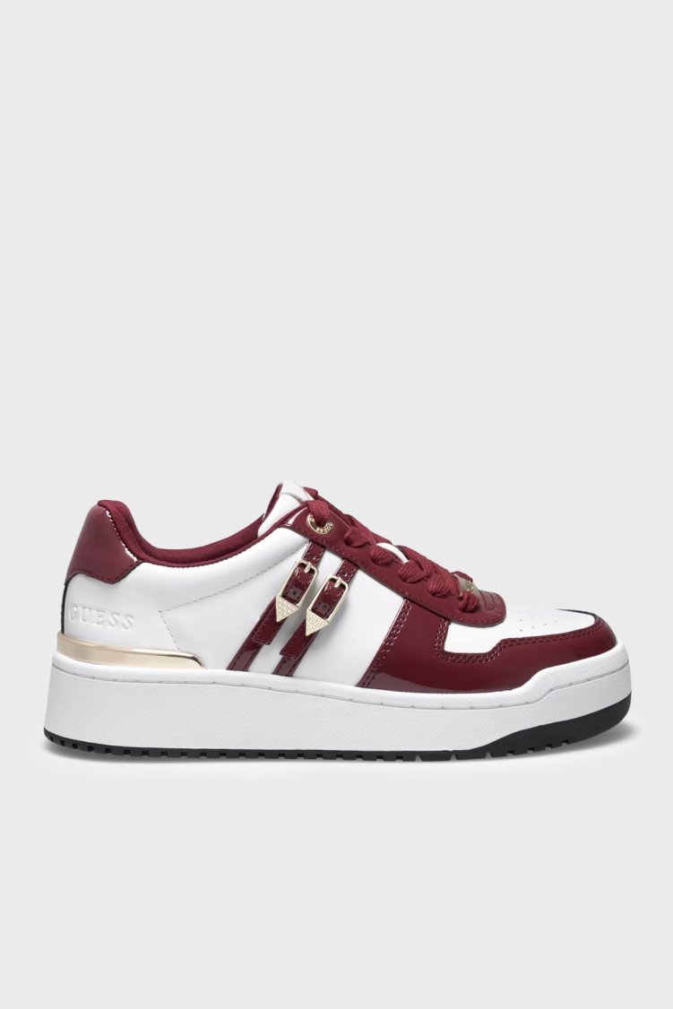 Guess Maggnet Logolu Sneaker FLFMAGELE12 Kadın Ayakkabı FLFMAG ELE12 WINE Bordo - Guess