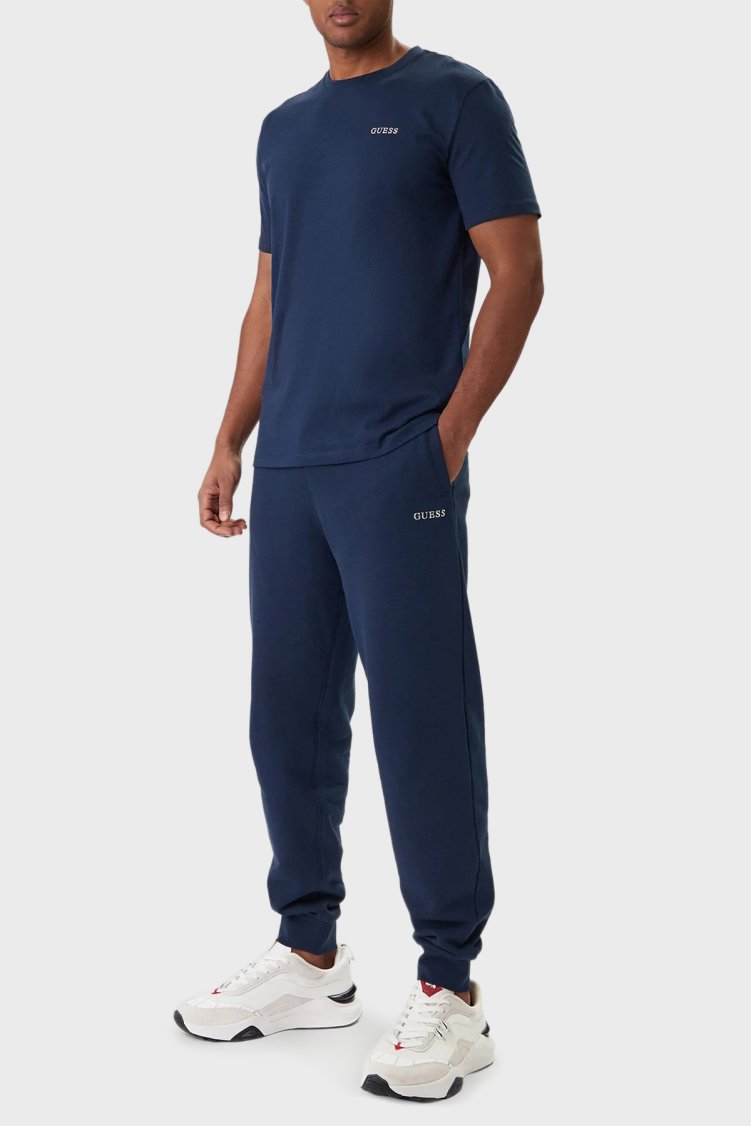 Guess Marzio Pamuklu Regular Fit Bisiklet Yaka Z6RI17I3Z14 Erkek T Shirt Z6RI17 I3Z14 G7R1 MAVİ - Guess (1)