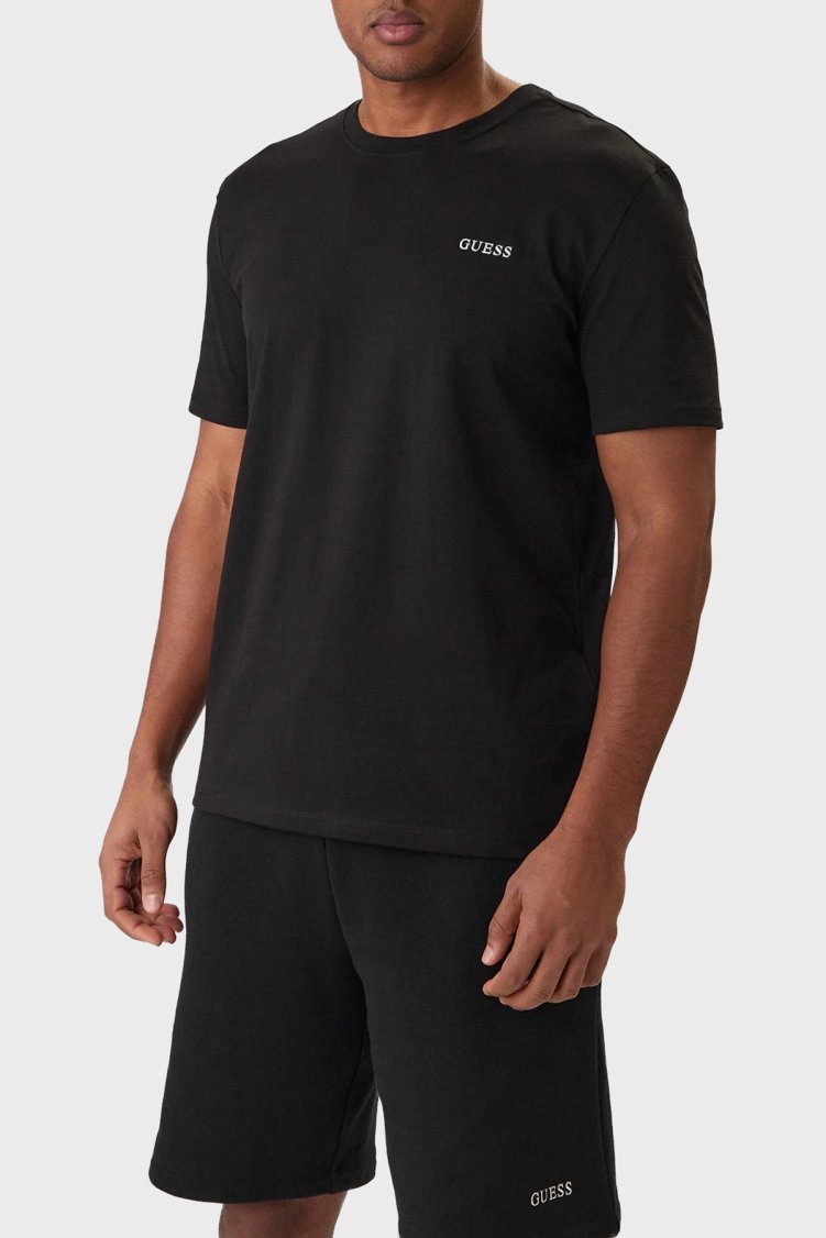 Guess Marzio Pamuklu Regular Fit Logolu Bisiklet Yaka Z6RI17I3Z14 Erkek T Shirt Z6RI17 I3Z14 JBLK SİYAH - Guess