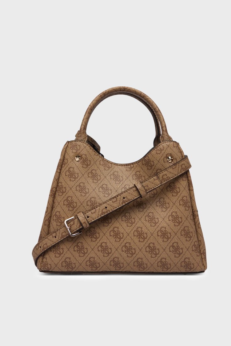 Guess Meridian Logolu Çıkarılabilir Askılı HWSG6974050 Kadın Çanta HWSG69 74050 LTL Kahve - Guess (1)
