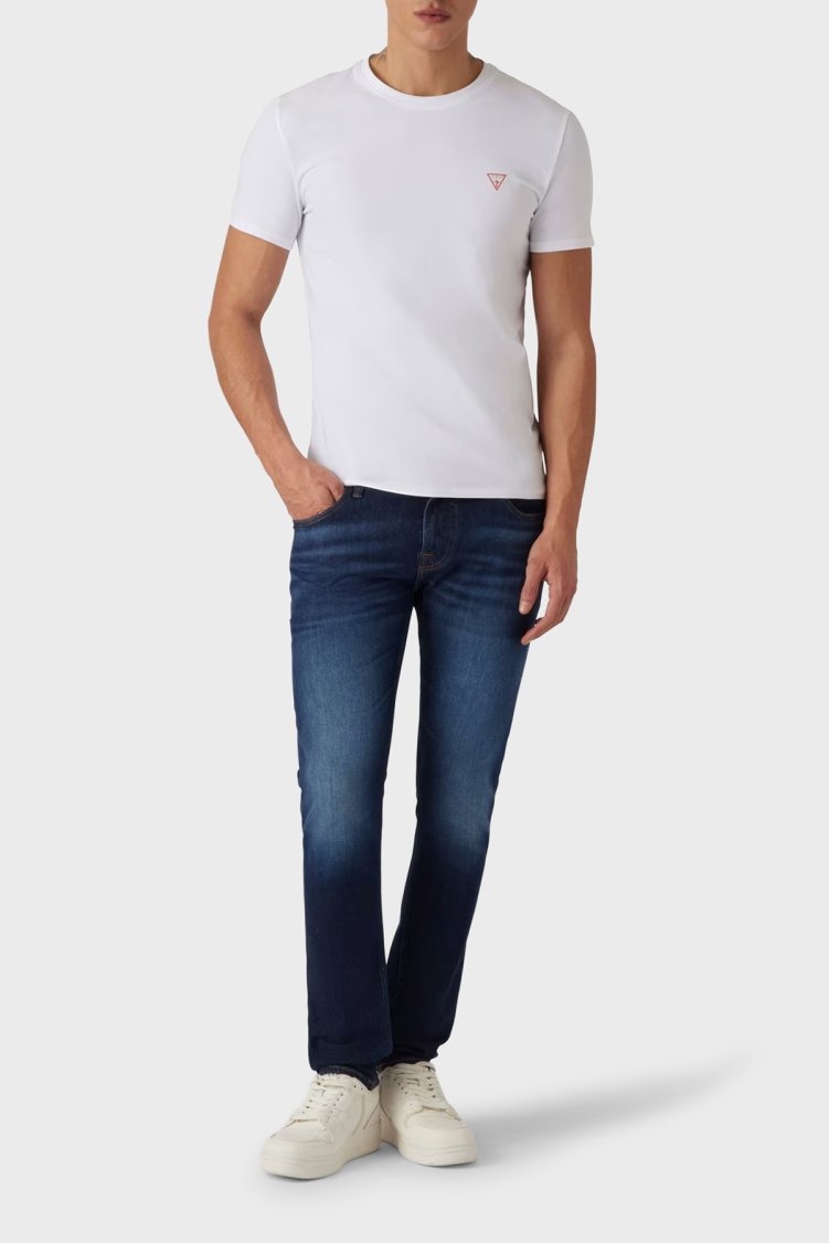 Guess Miami Streç Pamuklu Skinny Fit Düşük Bel Dar Paça M2YAN1D4Q41 Erkek Pantolon M2YAN1 D4Q41 2CRD LACİVERT - Guess (1)
