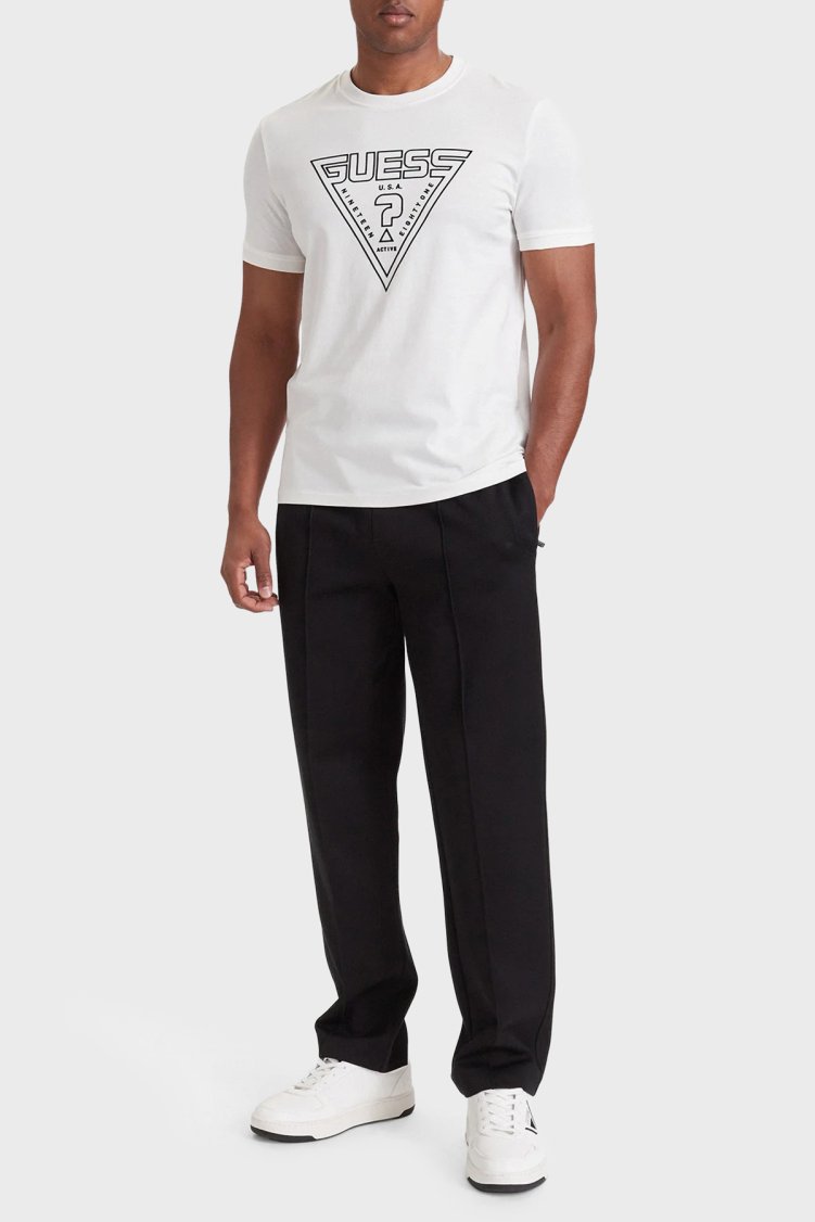 Guess Miken Pamuklu Regular Fit Bisiklet Yaka Z6YI20K5016 Erkek T Shirt Z6YI20 K5016 G018 Beyaz - Guess (1)