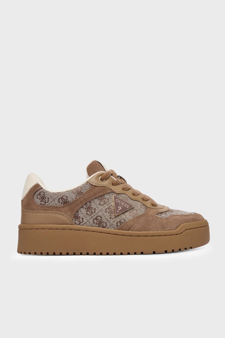 Guess Miram Süet Logolu Sneaker FLTM16FAL12 Kadın Ayakkabı FLTM16 FAL12 TAUPE Bej - Guess