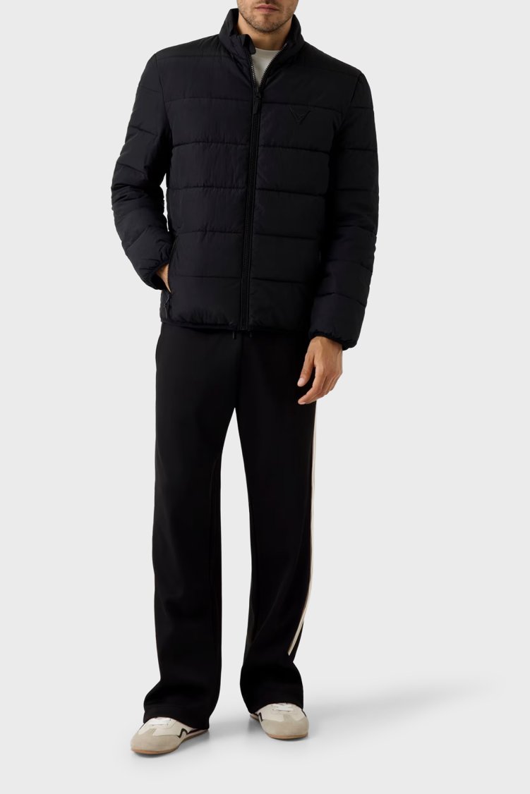 Guess New Rohan Kapitoneli Dik Yaka Z5YL09WGTN0 Erkek Mont Z5YL09 WGTN0 JBLK Siyah - Guess