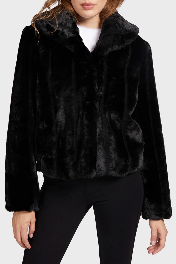 Guess New Sophy Regular Fit Cepli Suni Kürk W0BL0NWDCH0 Bayan Mont W0BL0NWDCH0 JBLK SİYAH - Guess