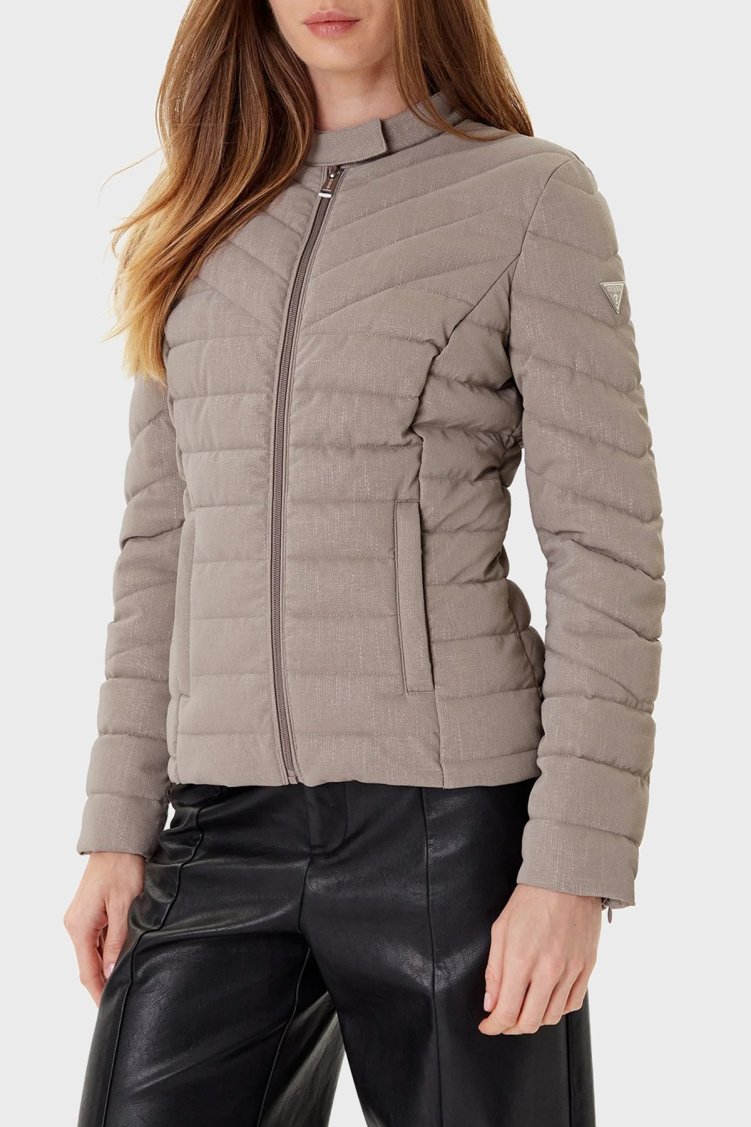 Guess New Vona Kapitoneli Regular Fit Bisiklet Yaka Logolu W5YL13WHDQ0 Bayan Mont W5YL13 WHDQ0 G1J1 GRİ - Guess