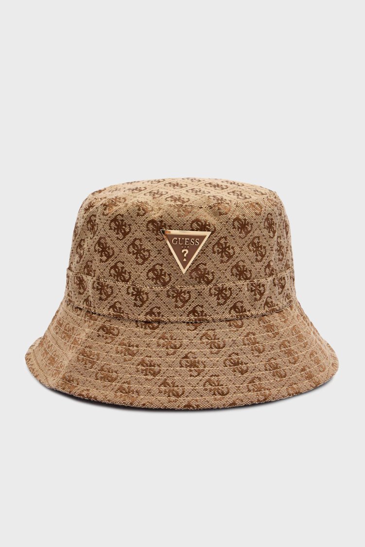 Guess Noelle 4G Logo Baskılı Bucket AW5371POL01 Kadın Şapka AW5371 POL01 LTL KAHVE - Guess