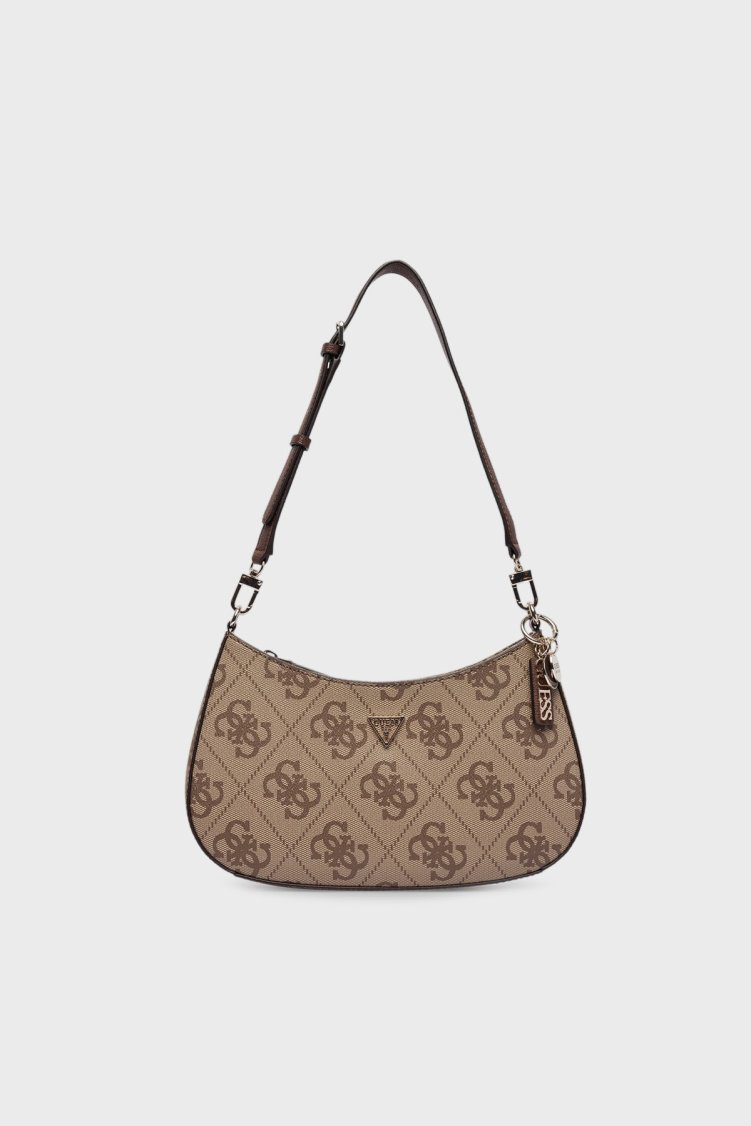 Guess Noelle 4G Logolu Çıkarılabilir Askılı HWSO9672180 Bayan Çanta HWSO96 72180 LGW KAHVE - Guess