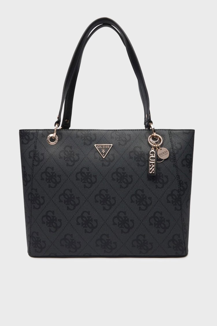 Guess Noelle 4G Logolu Omuz Askılı Tote HWSO9672250 Bayan Çanta HWSO96 72250 CLO ANTRASİT - Guess