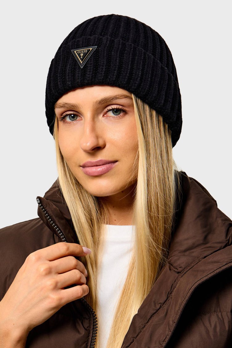 Guess Noelle Logolu AW5623VIS01 Kadın Bere AW5623 VIS01 BLA Siyah - Guess (1)