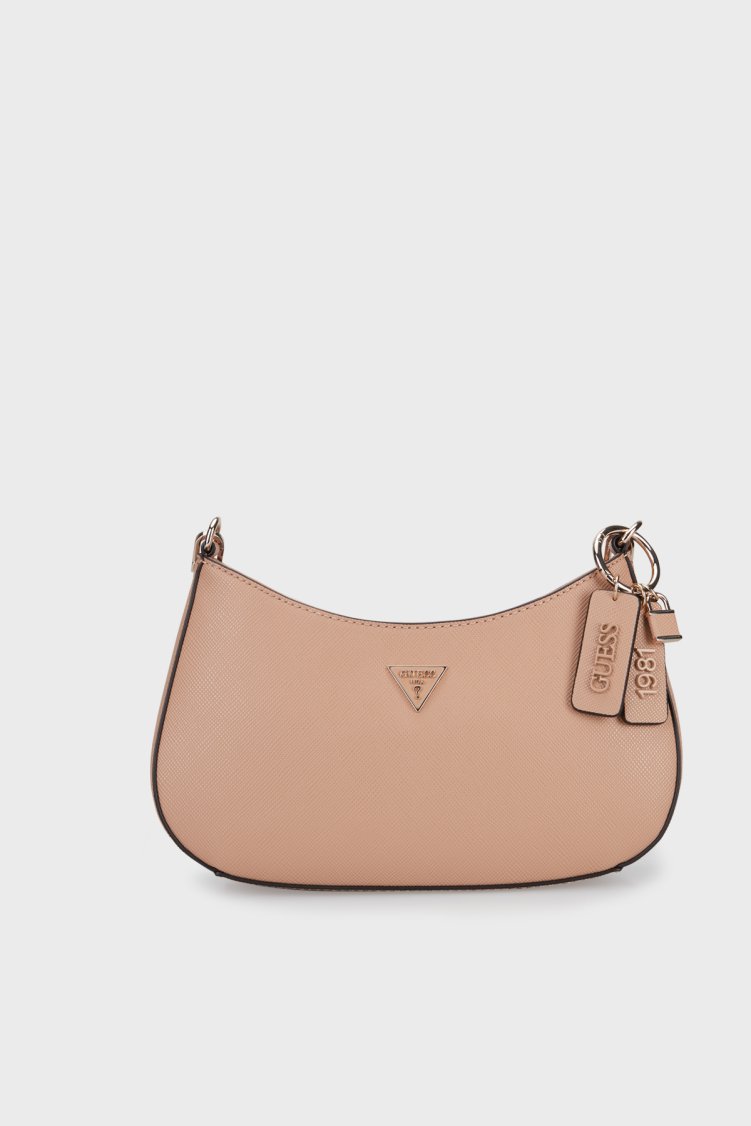 Guess Noelle Logolu Ayarlanabilir Omuz Askılı HWZG9672180 Kadın Çanta HWZG96 72180 BEI Pudra - Guess