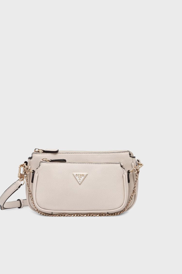 Guess Noelle Logolu Çıkarılabilir Akılı Zincir Detaylı HWZG9672710 Bayan Çanta HWZG96 72710 TAU KAHVE - Guess