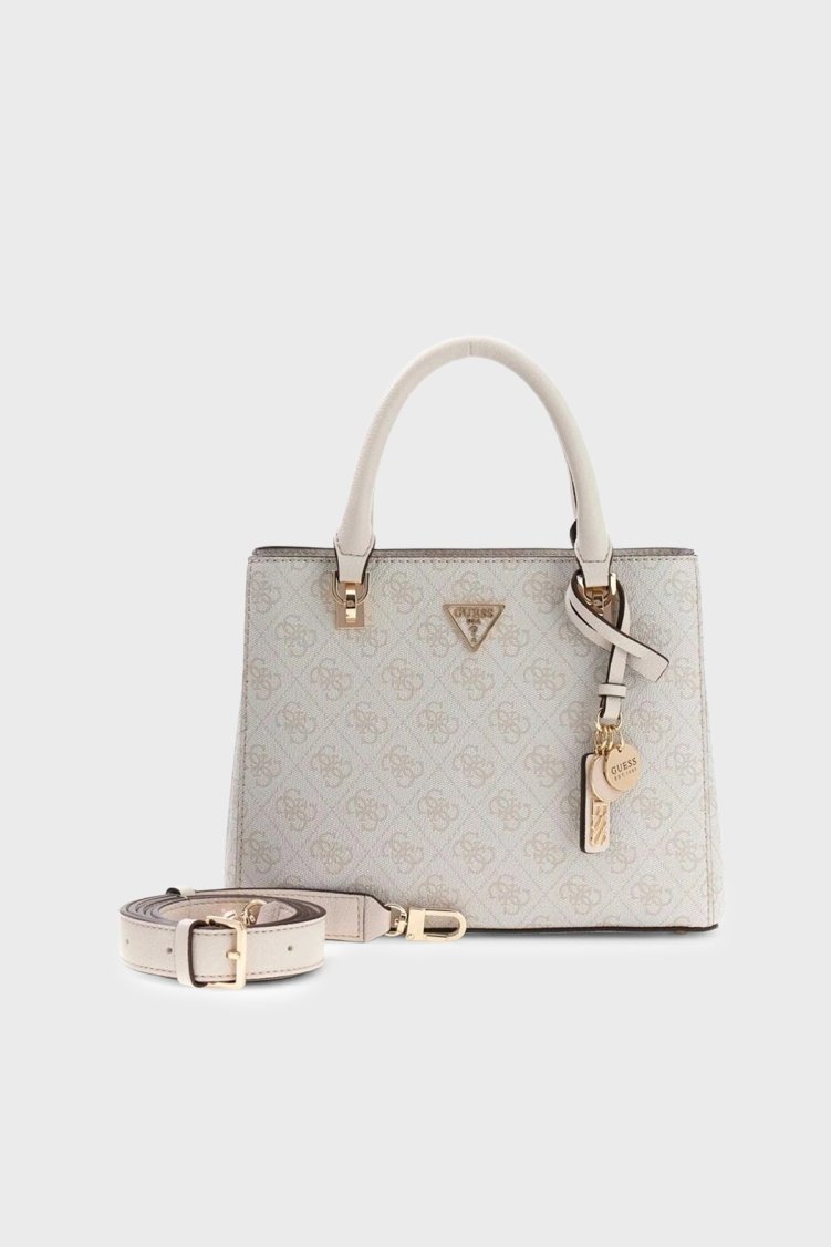 Guess Noelle Logolu Çıkarılabilir Askılı HWBG9672050 Kadın Çanta HWBG96 72050 BNN KREM - Guess