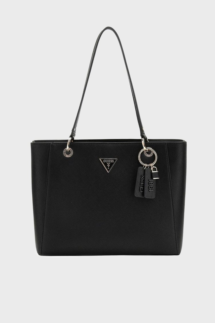 Guess Noelle Logolu Omuz Askılı Tote HWZG9672250 Kadın Çanta HWZG96 72250 BLA Siyah - Guess