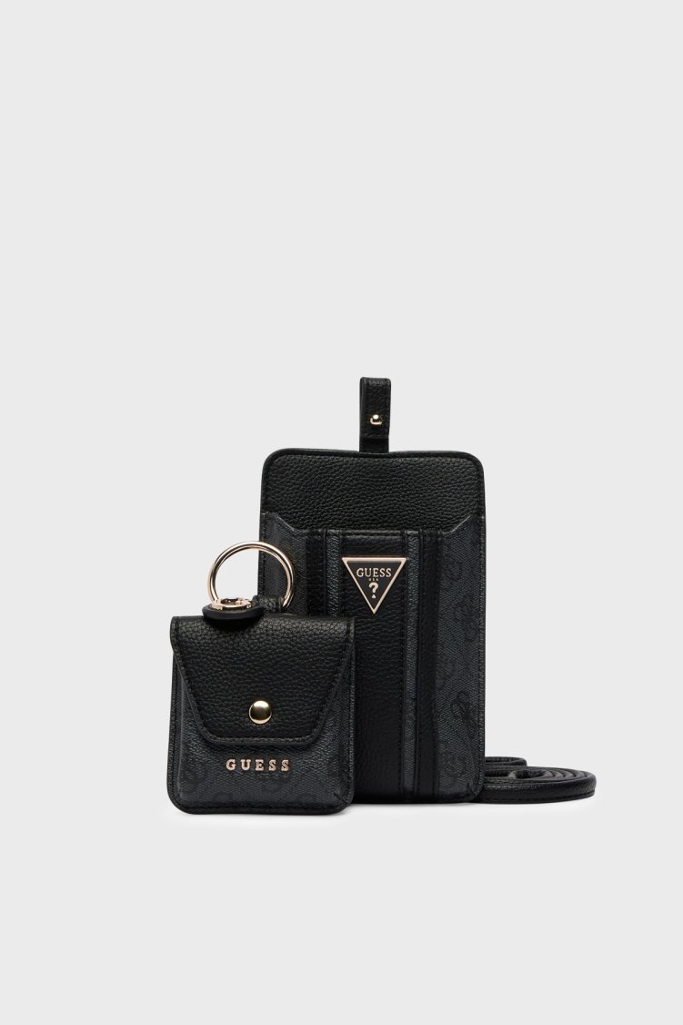 Guess Noelle Logolu PW7574P6326 Kadın Telefon Çantası PW7574 P6326 CLO Antrasit - Guess