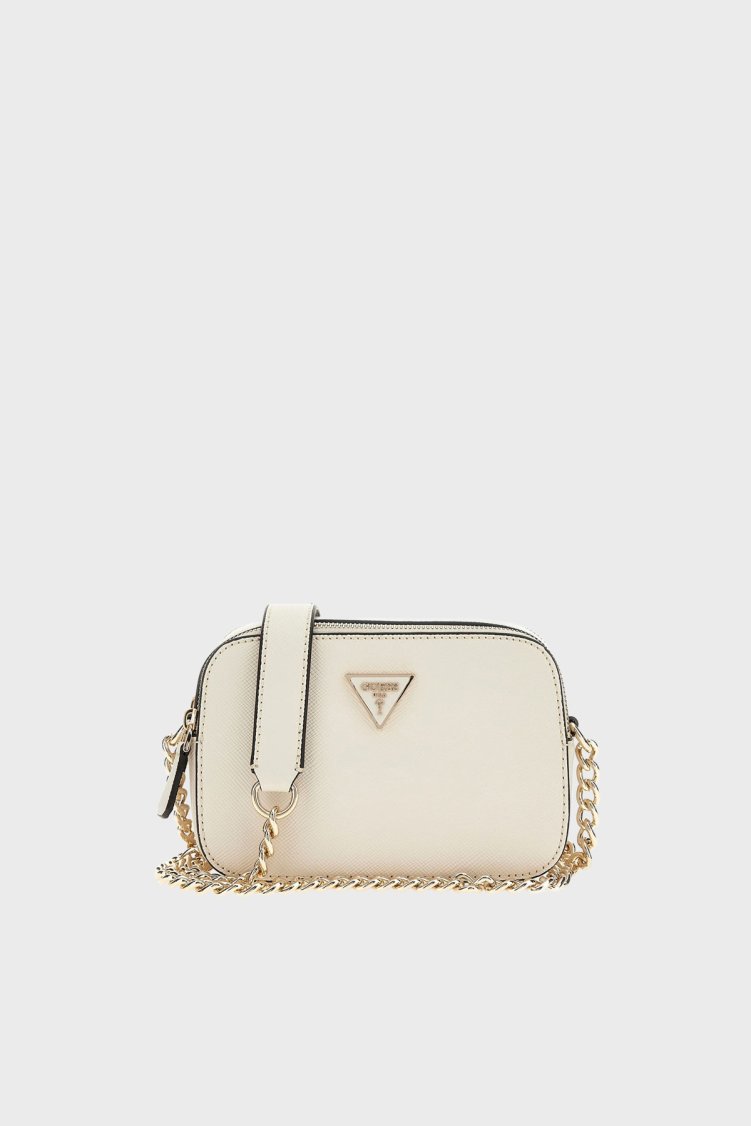 Guess Noelle Logolu Zincir Askılı HWZG9672140 Bayan Çanta HWZG96 72140 BON EKRU - Guess