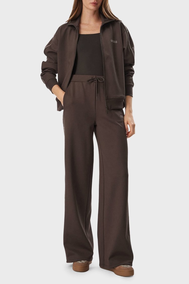Guess Octavia Regular Fit Bol Paça V5BB12KCX22 Kadın Pantolon V5BB12 KCX22 G1EA Kahve - Guess (1)