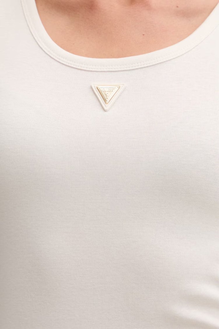 Guess Olympe Kadın Top V6YP09 K4312 G6K5 Ekru - Guess (1)
