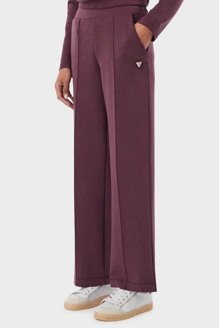 Guess Olympe Regular Fit Lastikli Bel Bol Paça V6YB18K4315 Kadın Pantolon V6YB18 K4315 G596 Bordo - Guess