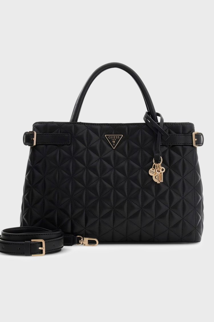Guess Paisleigh Logolu Sabit Askılı HWQG9883060 Kadın Çanta HWQG98 83060 BLA SİYAH - Guess