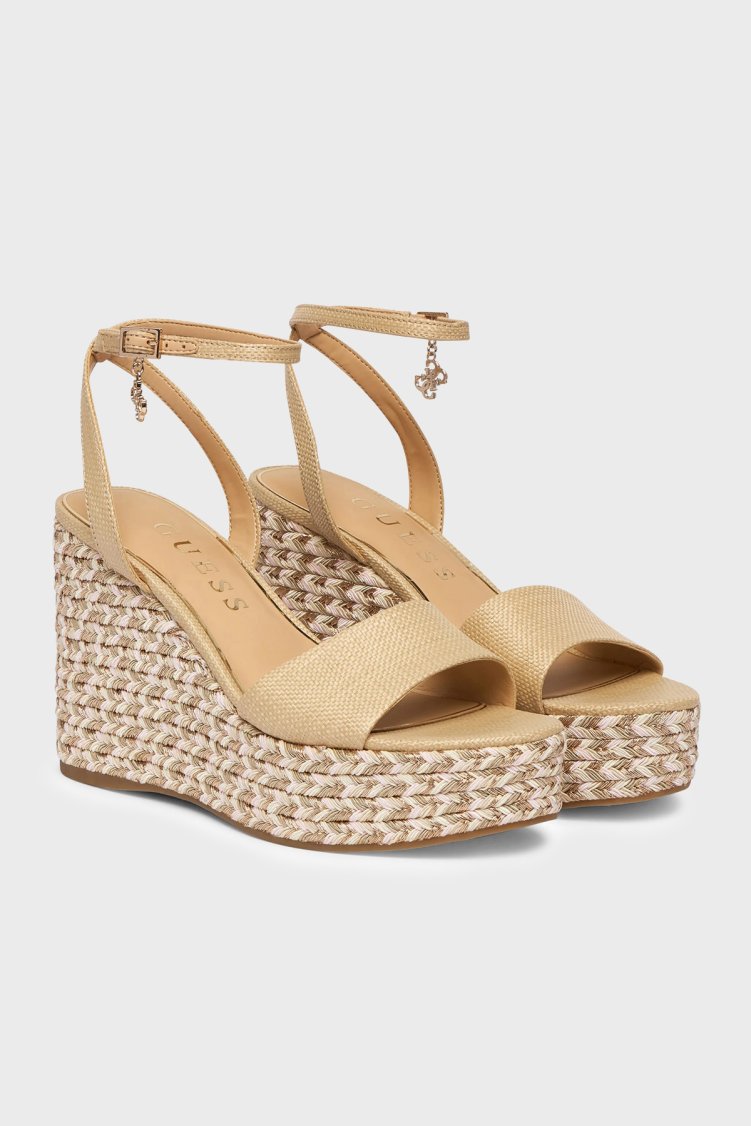 Guess Platform Topuklu FLJERLELE04 Kadın Sandalet FLJERL ELE04 NATU BEJ - Guess (1)