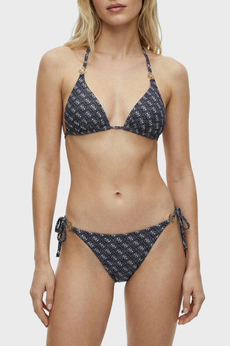 Guess Rem 4G Logolu Üçgen E6GJ48KCBJ0 Kadın Bikini Üstü E6GJ48 KCBJ0 P7WY LACİVERT - Guess (1)