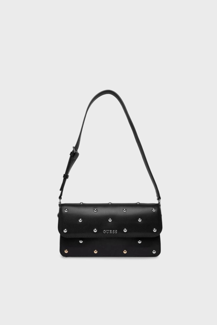 Guess Sadie Zımba Detaylı Ayarlanabilir Omuz Askılı HWVG8118190 Bayan Çanta HWVG81 18190 BLA SİYAH - Guess