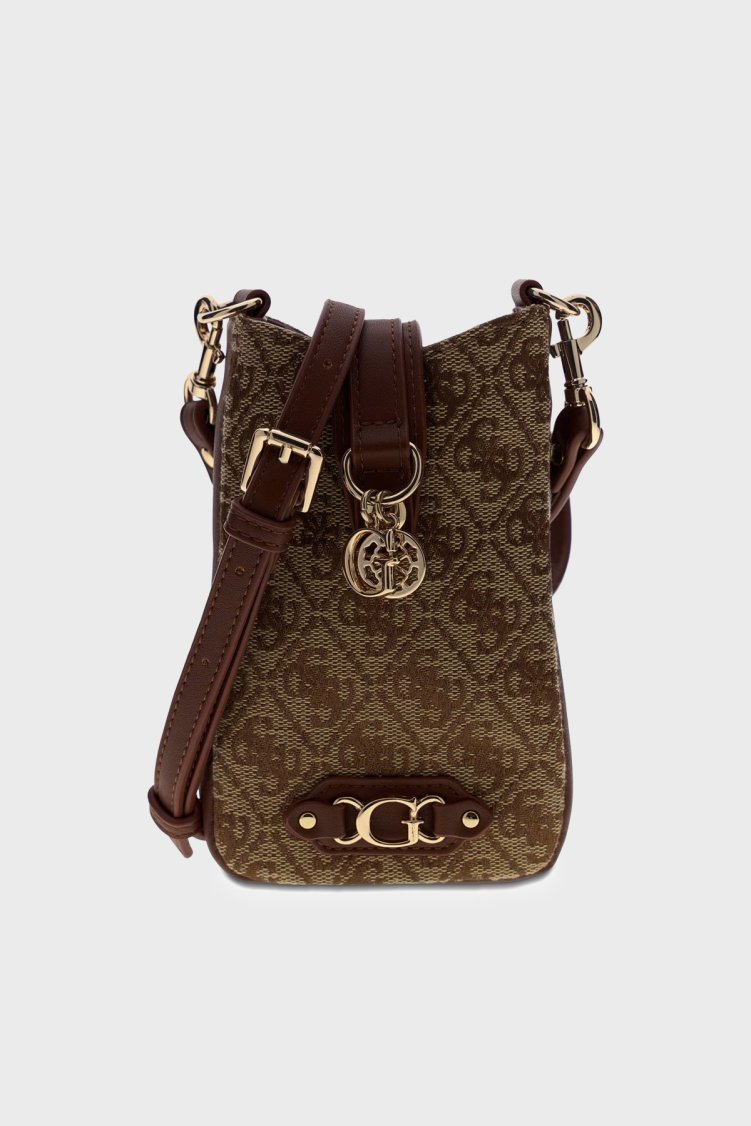 Guess Samantha Logolu Askılı PW7585P6426 Kadın Kartlık PW7585 P6426 LGW Kahve - Guess