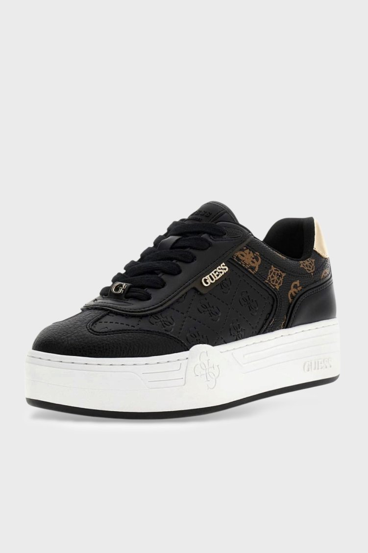 Guess Sombra Deri Sneaker FLFSOMFAL12 Kadın Ayakkabı FLFSOM FAL12 BLACK Siyah - Guess (1)