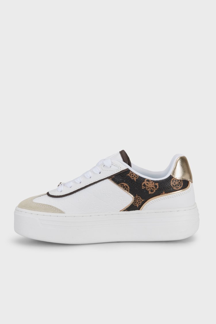 Guess Sombra Logolu Bağcıklı Sneaker Kadın Ayakkabı FLFSOM FAL12 WHITE Beyaz - Guess (1)