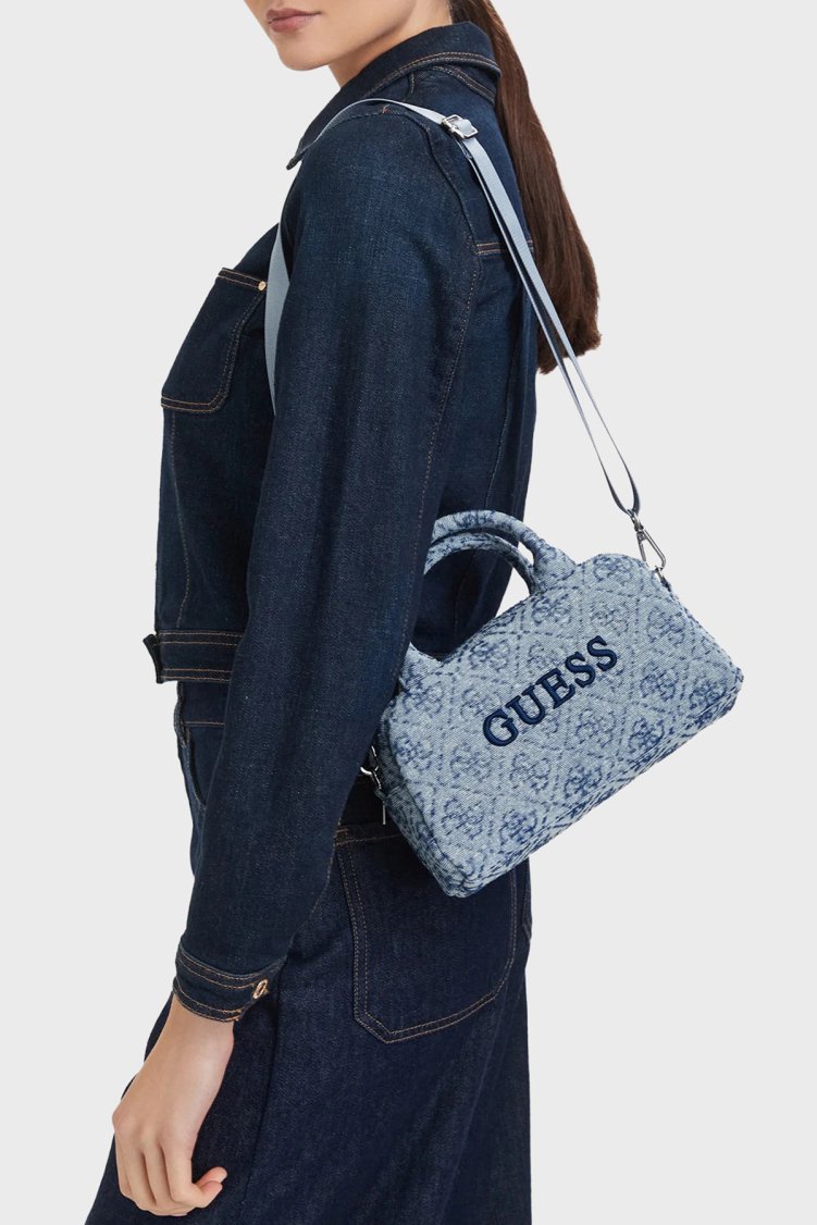 Guess Sponge 4G Logolu Çıkarılabilir Askılı V6YZ05K4470 Kadın Çanta V6YZ05 K4470 FBI5 Mavi - Guess (1)