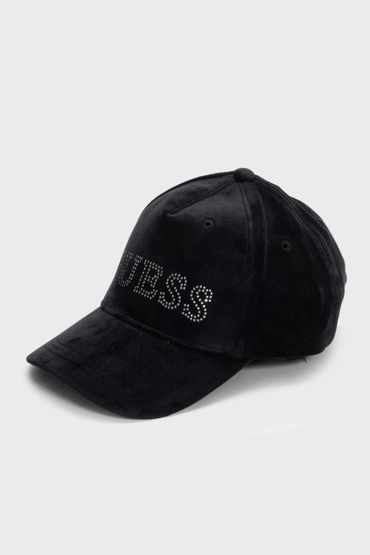 Guess Taşlı Logolu AW5640POL01 Kadın Şapka AW5640 POL01 BLA Siyah - Guess