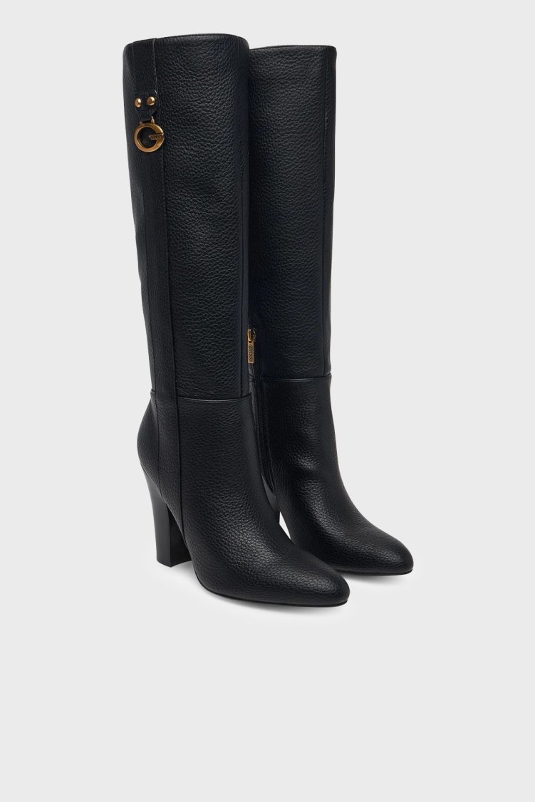 Guess Tyne Logolu Fermuarlı FLFTYNELE11 Kadın Çizme FLFTYN ELE11 BLACK Siyah - Guess (1)