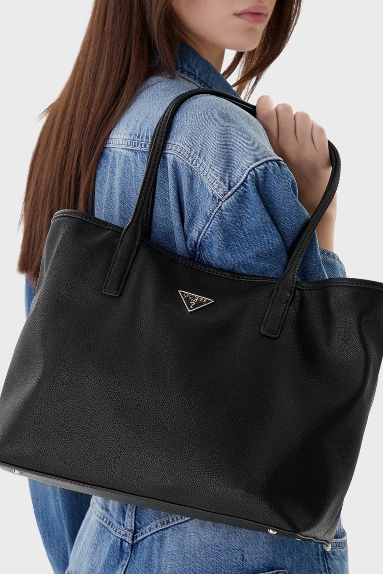 Guess Victtoria Logolu Omuz Askılı HWEVG951428 Kadın Çanta HWEVG9 51428 BLA Siyah - Guess (1)