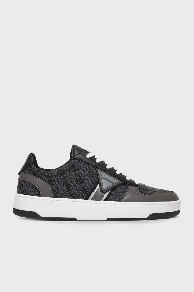 Guess Vincent Logolu Bağcıklı Sneaker FMPVINFAL12 Erkek Ayakkabı FMPVIN FAL12 BLACK SİYAH - Guess