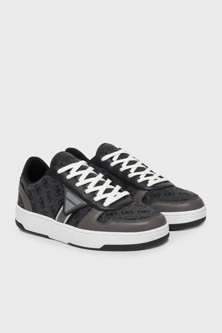 Guess Vincent Logolu Bağcıklı Sneaker FMPVINFAL12 Erkek Ayakkabı FMPVIN FAL12 BLACK SİYAH - Guess (1)
