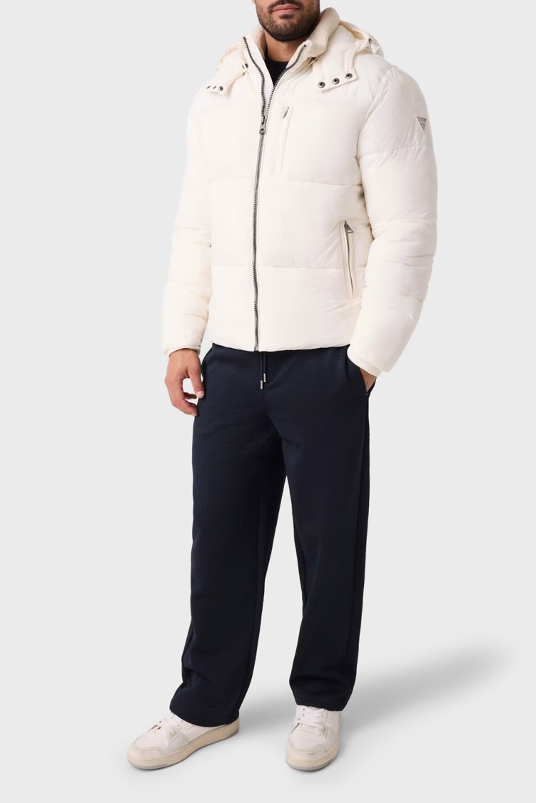 Guess Wallace Logolu Relaxed Fit Düz Paça Z6BB05K6547 Erkek Pantolon Z6BB05 K6547 A73L Lacivert-beyaz - Guess (1)