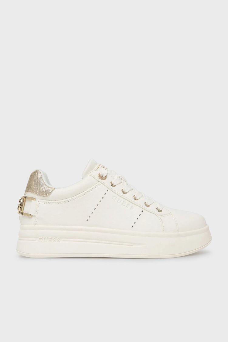 Guess Wesli Logolu Sneaker FLPWESELE12 Kadın Ayakkabı FLPWES ELE12 WHIGO BEYAZ - Guess