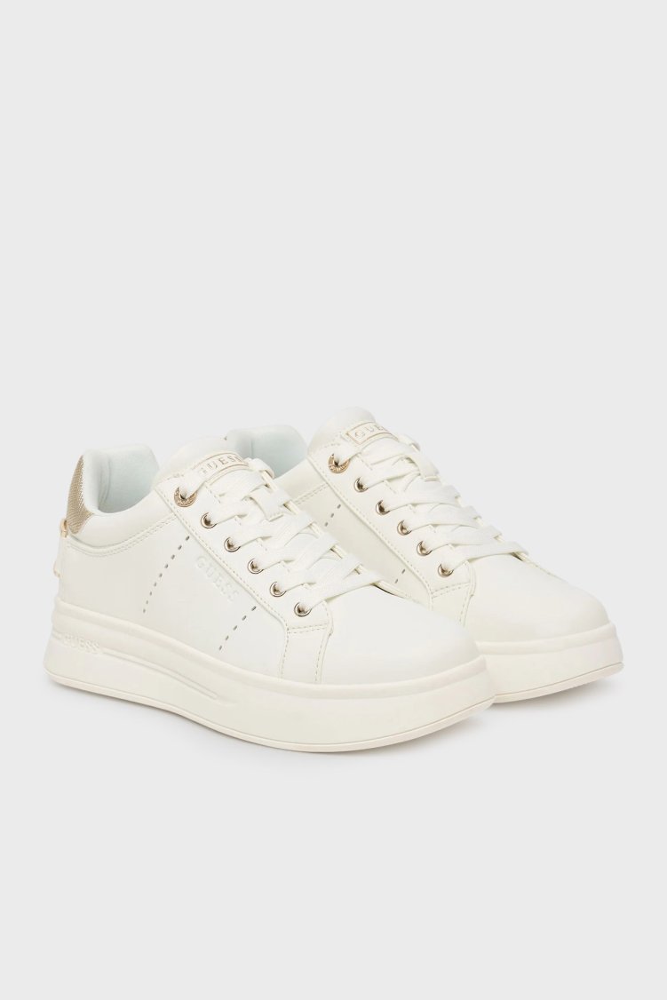 Guess Wesli Logolu Sneaker FLPWESELE12 Kadın Ayakkabı FLPWES ELE12 WHIGO BEYAZ - Guess (1)