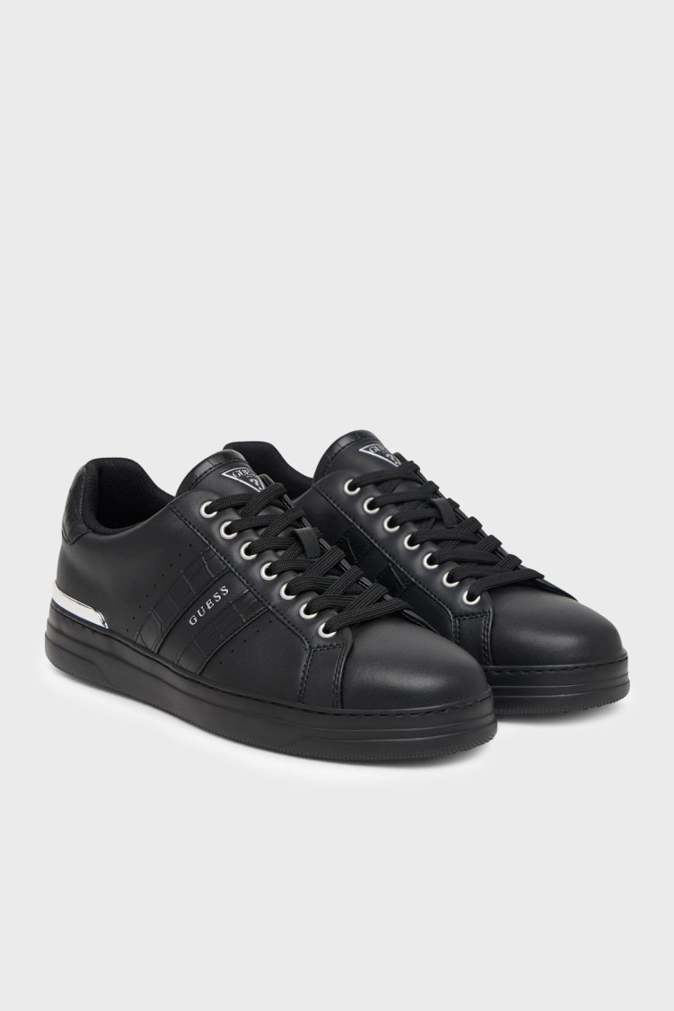 Guess Wycron Erkek Ayakkabı FMFWYC LEA12 BLACK Siyah - Guess (1)