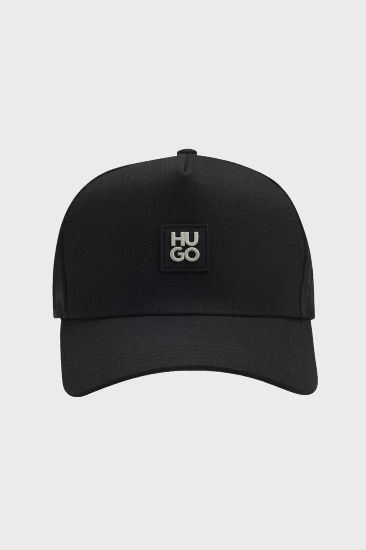 Hugo % 100 Pamuk Logolu Erkek Şapka 50560454 001 SİYAH - Hugo