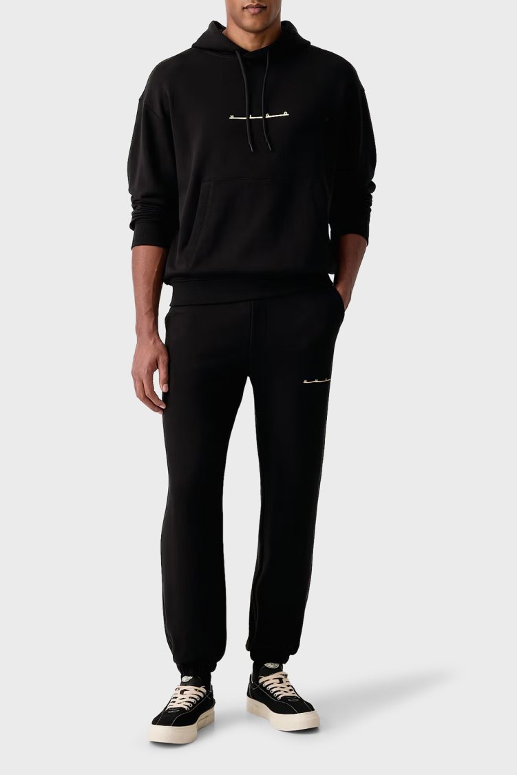 Hugo %100 Pamuk Relaxed Fit Bisiklet Yaka Logo Baskılı Erkek Sweat 50568110 001 Siyah - Hugo (1)
