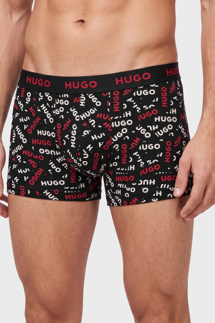Hugo 3 Pack Logo Baskılı Erkek Boxer 50532550 649 Siyah - Hugo (1)