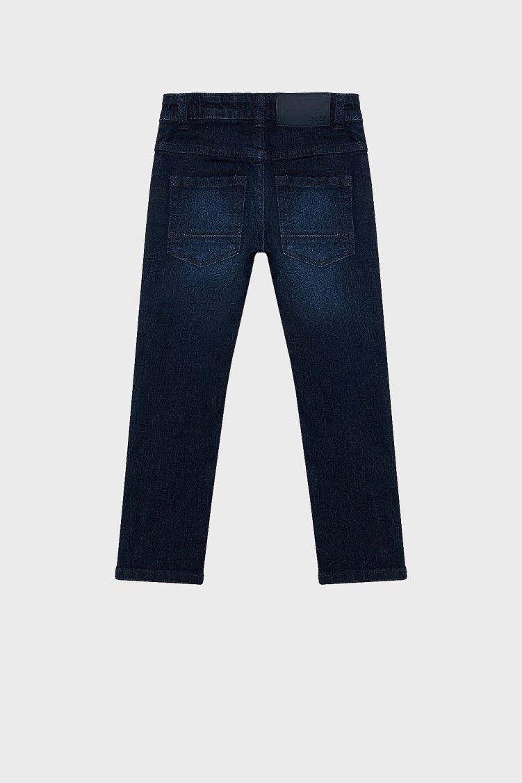 Hugo Boss Streç Pamuklu Slim Fit Çocuk Jeans Kot Pantolon 24710/Z09 RINSE WASH Lacivert - Hugo Boss (1)