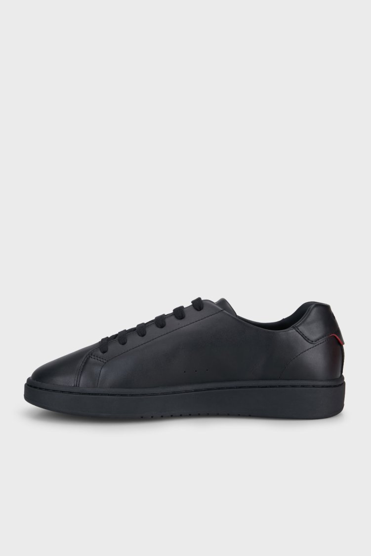 Hugo Deri Logolu Sneaker Erkek Ayakkabı 50569002 007 Siyah - Hugo (1)