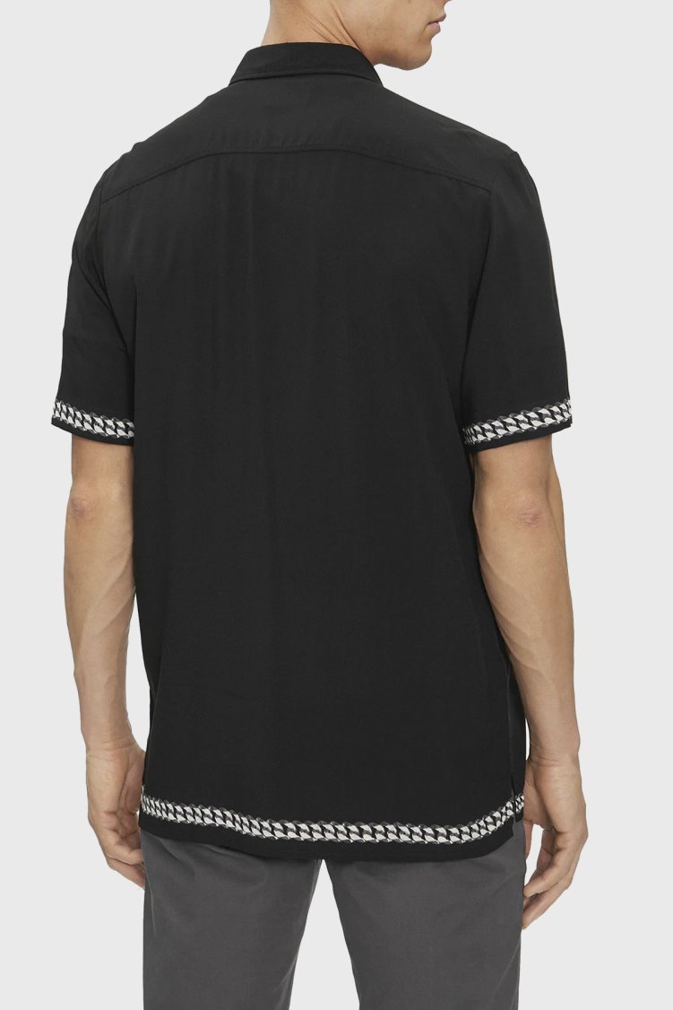 Hugo Kısa Kollu Relaxed Fit Erkek Gömlek 50514168 001 SİYAH - Hugo (1)