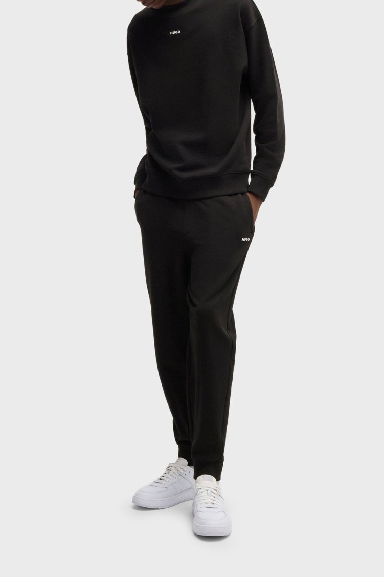 Hugo Logolu % 100 Pamuk Relaxed Fit Bisiklet Yaka Erkek Sweat 50525892 001 Siyah - Hugo (1)