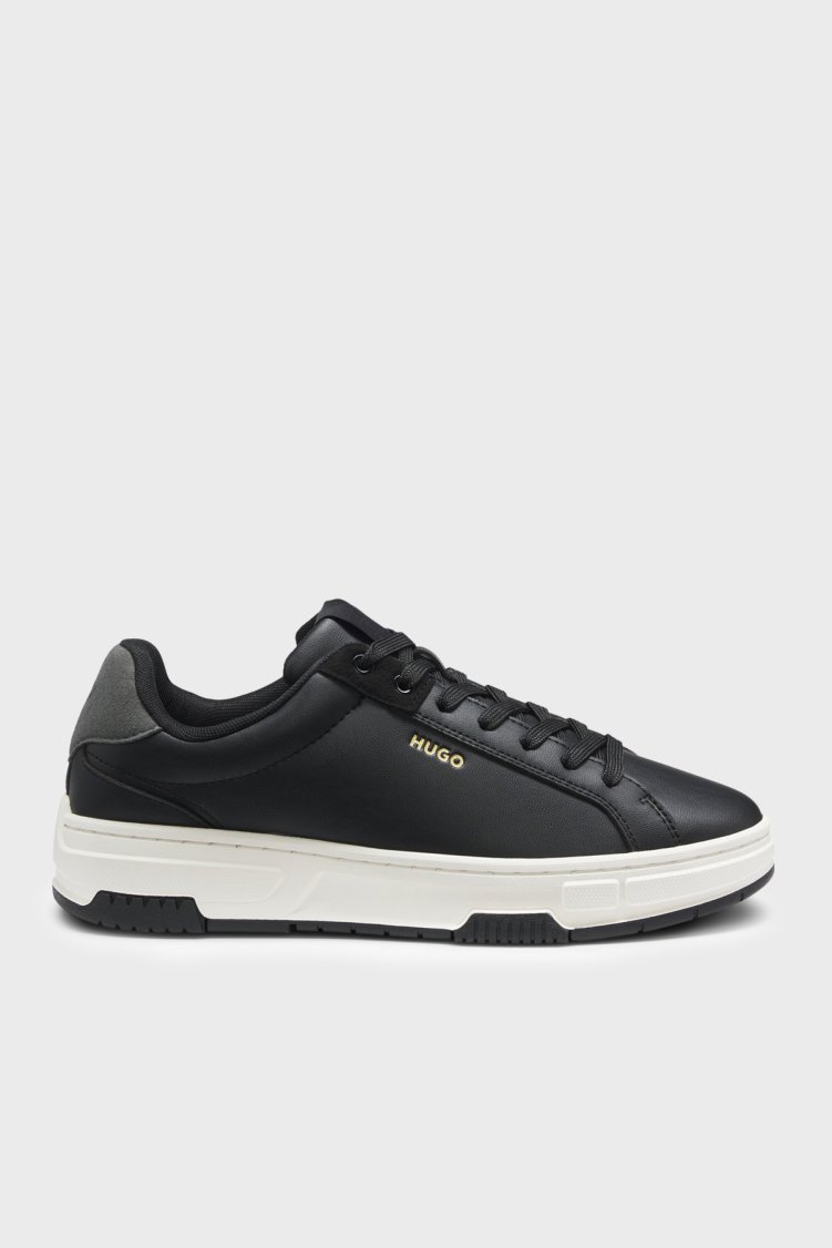 Hugo Logolu Sneaker Erkek Ayakkabı 50558009 007 SİYAH - Hugo