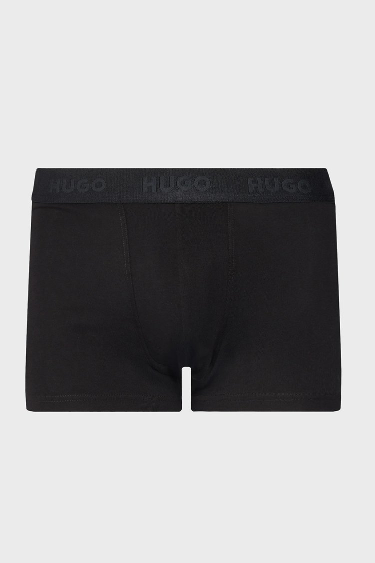 Hugo Logolu Streç Pamuklu 3 Pack Erkek Boxer 50532611 009 SİYAH - Hugo (1)