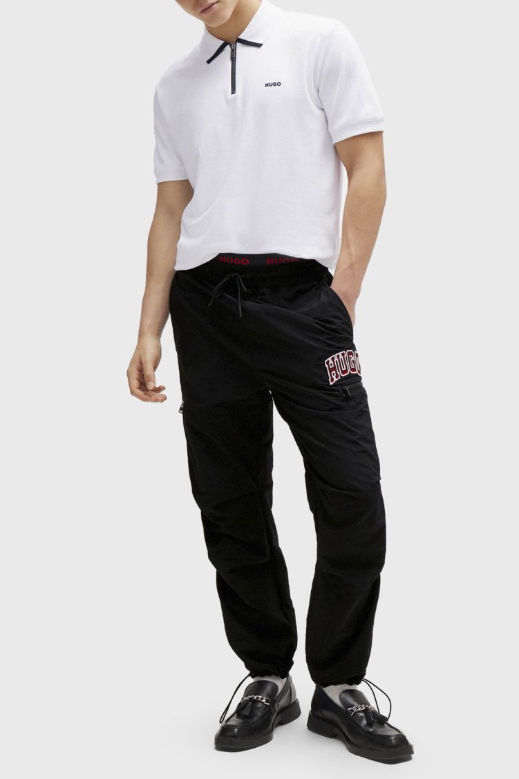 Hugo Pamuklu Regular Fit Fermuarlı Erkek Polo Yaka T Shirt 50511721 100 BEYAZ - Hugo (1)